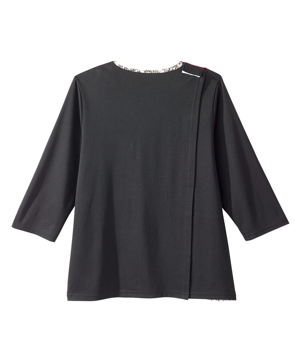 Women's Open Back Patchwork Top