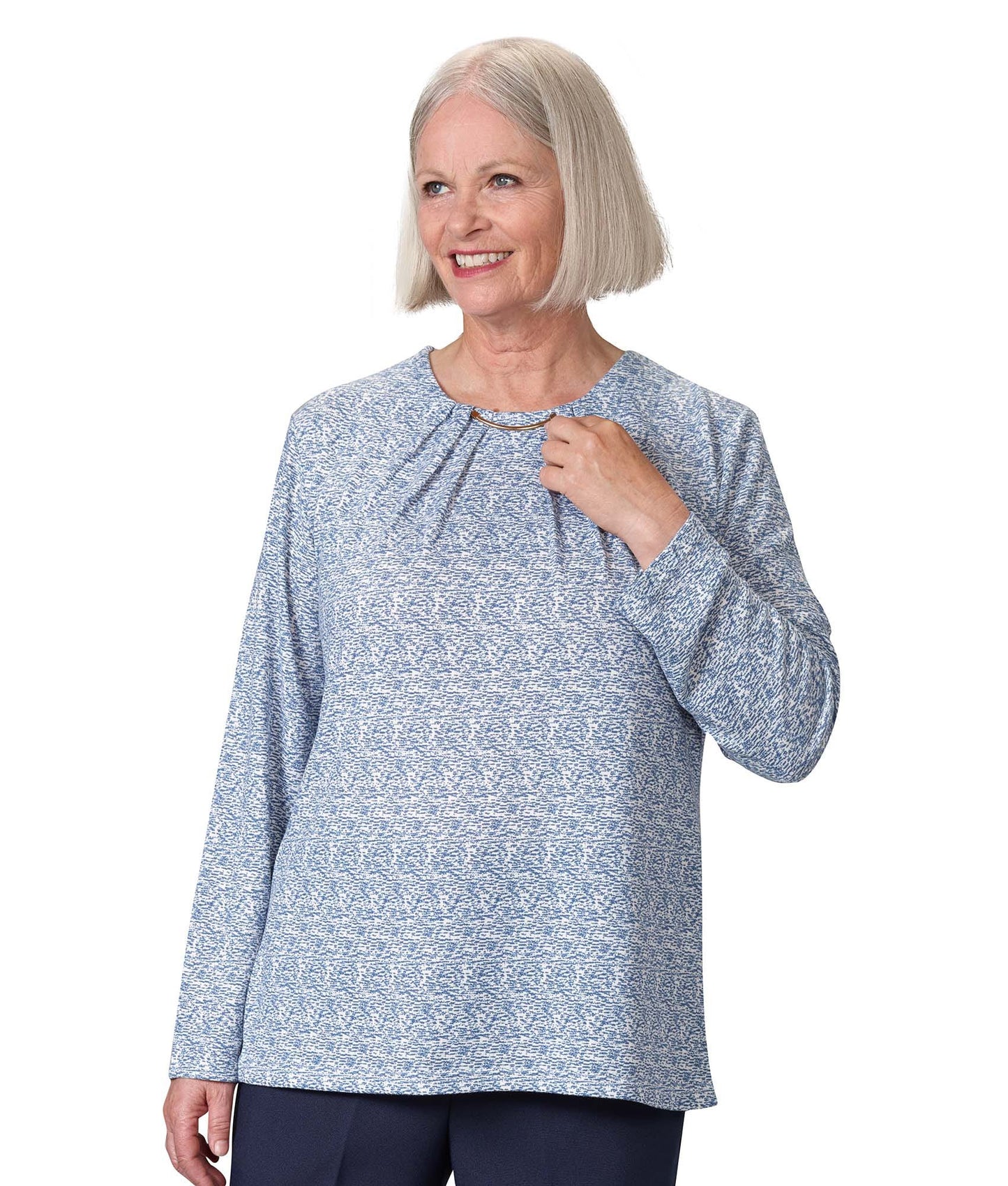Women's Long Sleeve Open Back Sweater Knit Top - Clearance