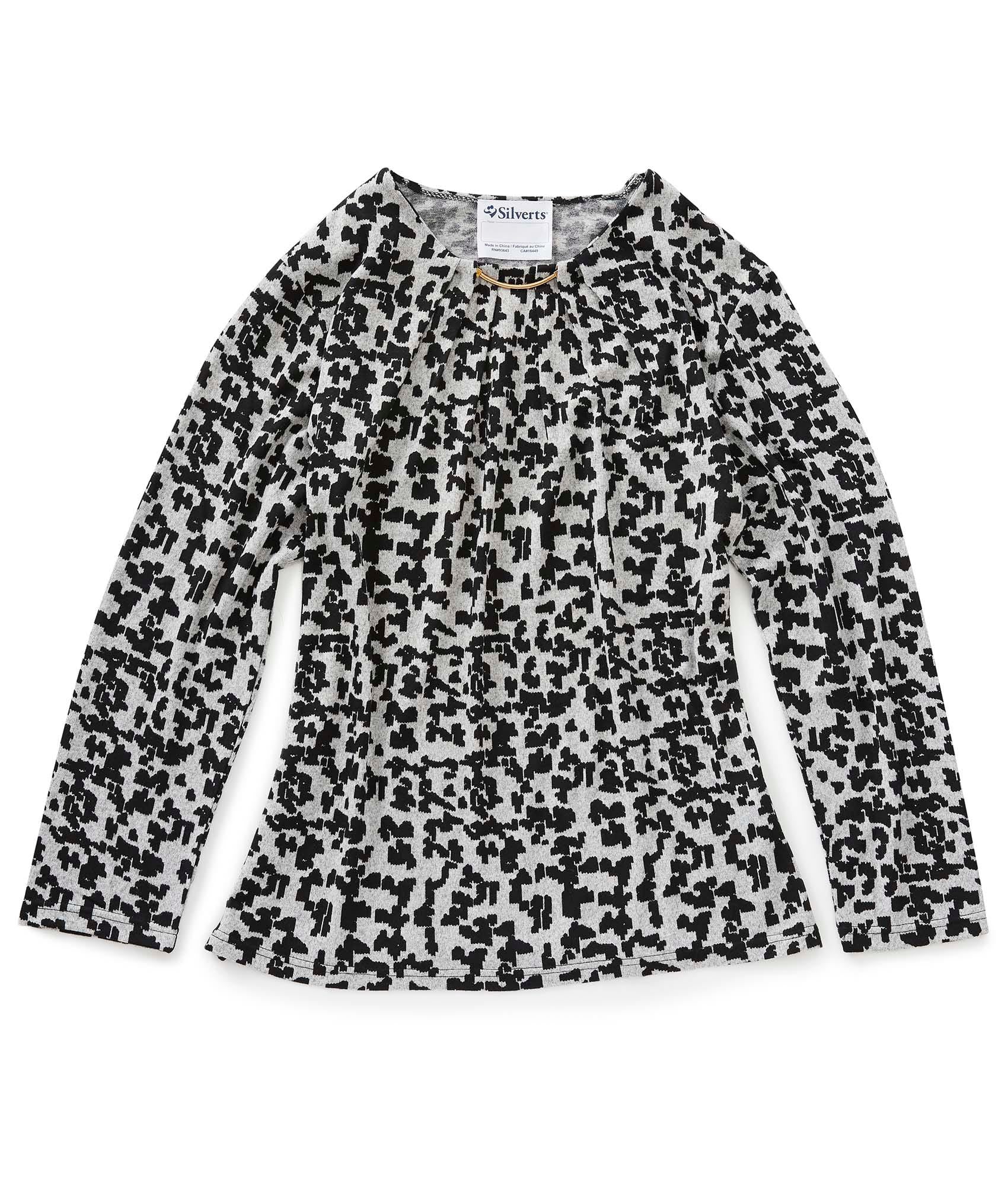 Women's Long Sleeve Open Back Sweater Knit Top - Clearance