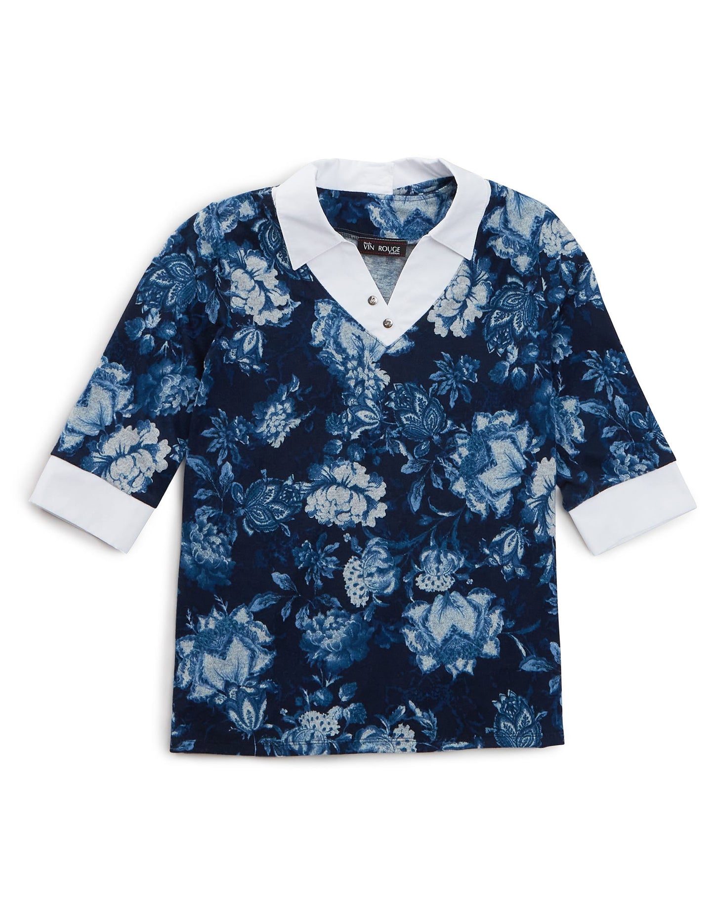 Women's Open Back Collared Top