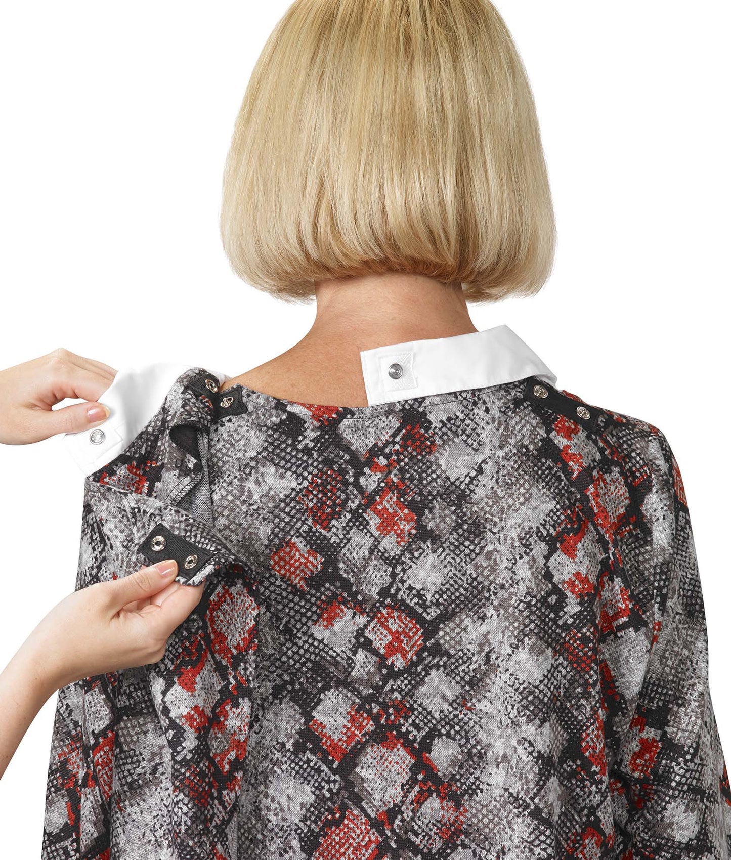 Women's Open Back Collared Top