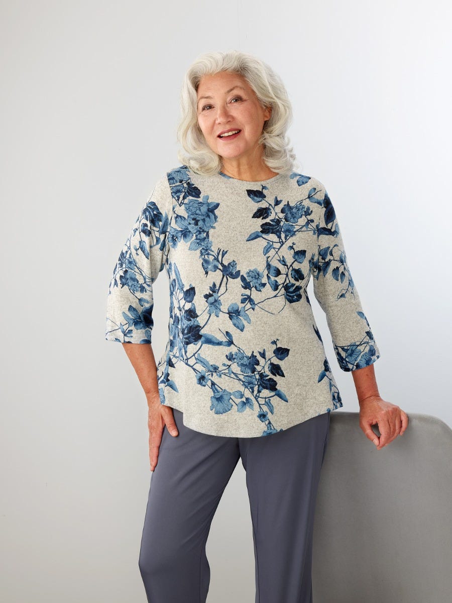 Women's Open Back Soft Sweater Knit Top