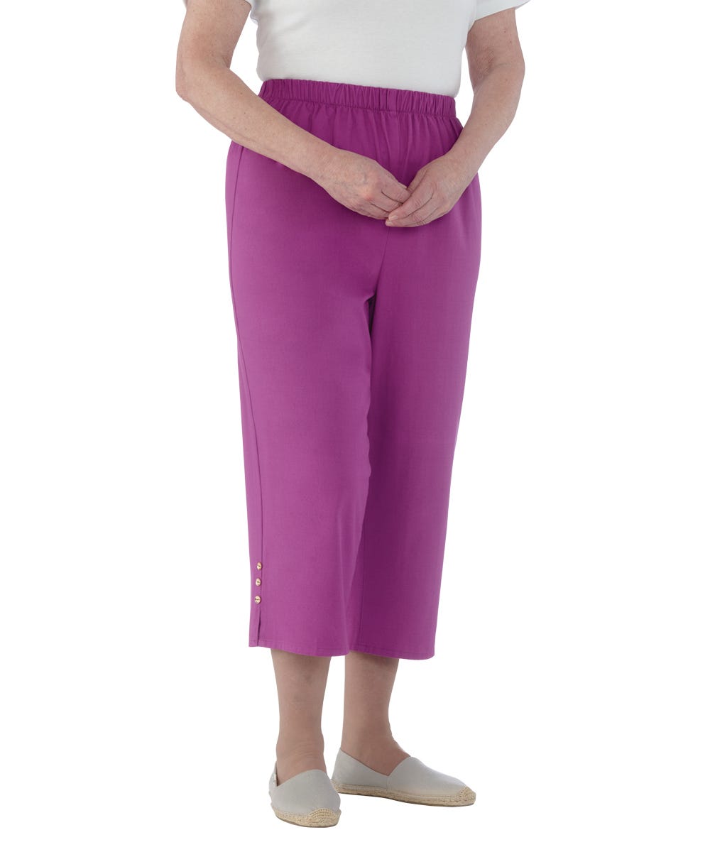 Women's Open Back Cotton Capris
