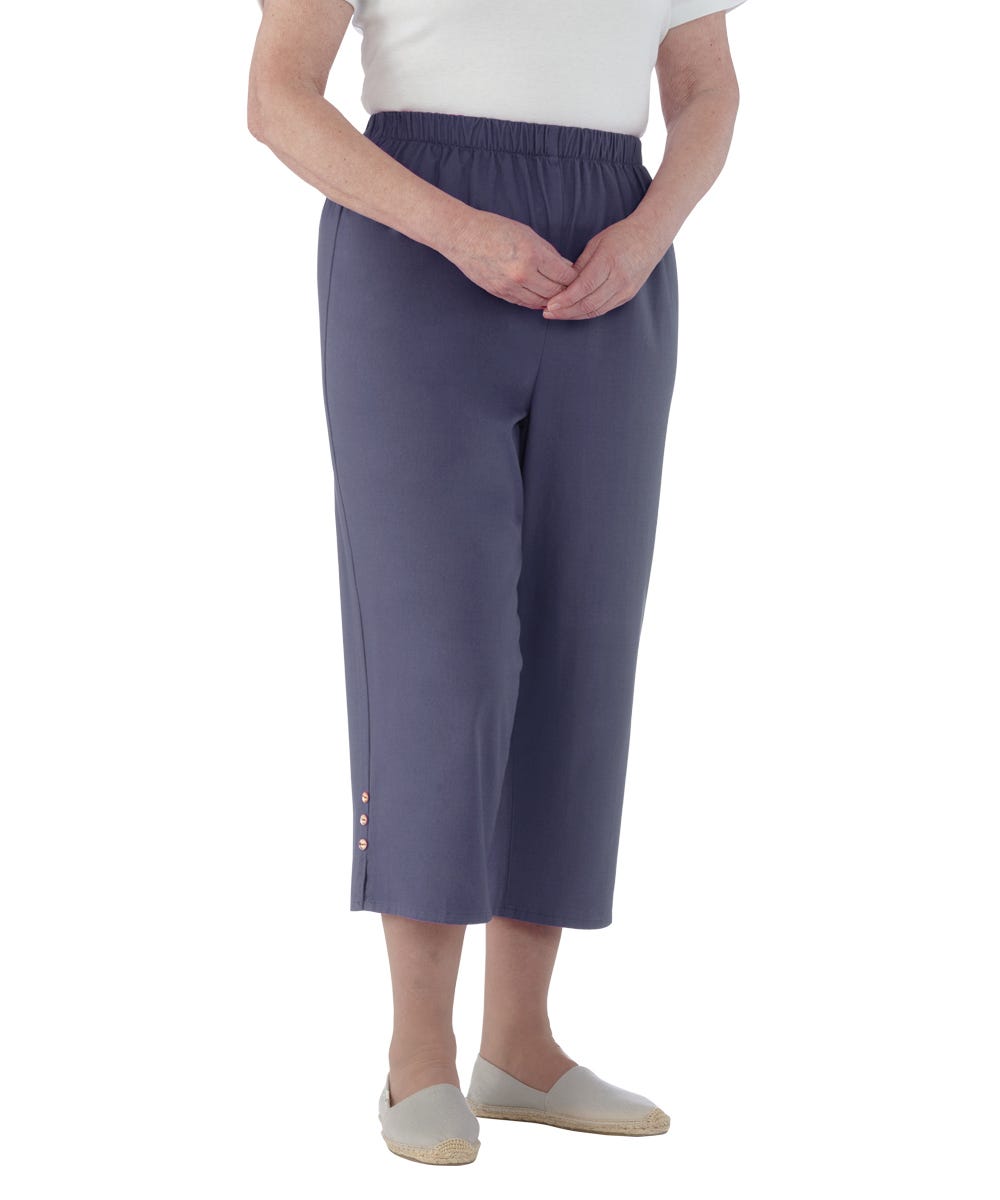 Women's Open Back Cotton Capris