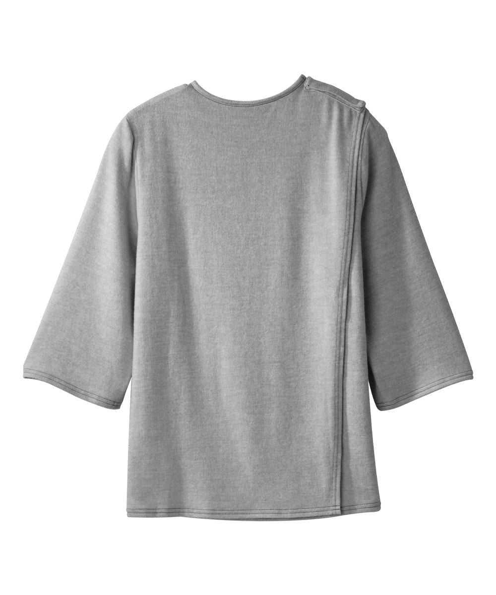 Women's Open Back 3/4 Sleeve Soft Knit Top