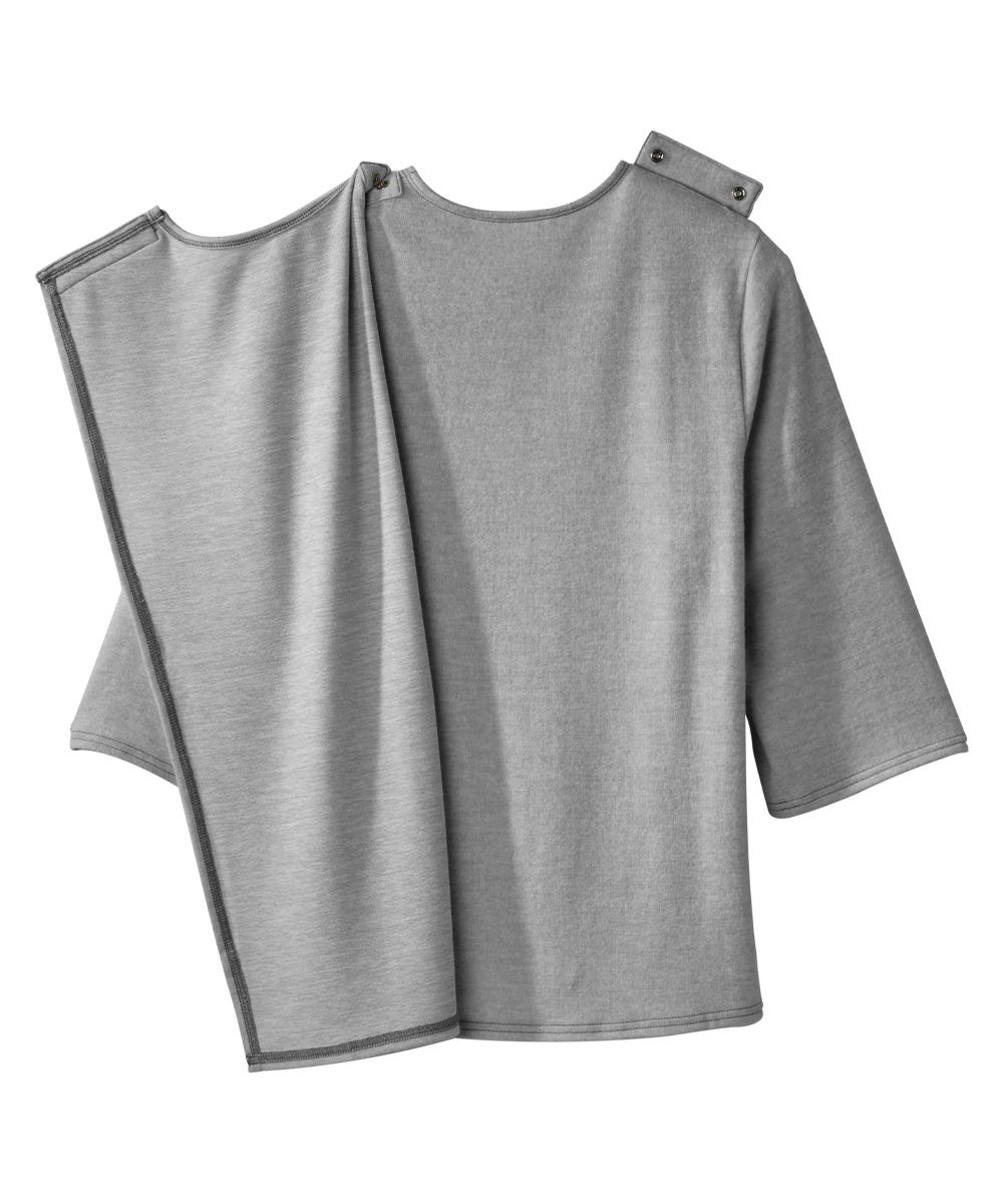 Women's Open Back 3/4 Sleeve Soft Knit Top