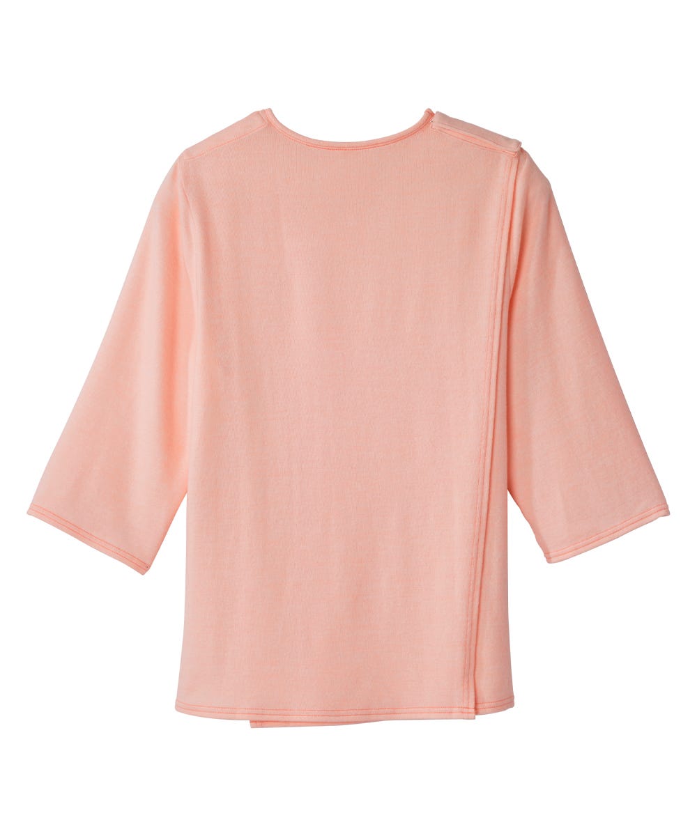 Women's Open Back 3/4 Sleeve Soft Knit Top