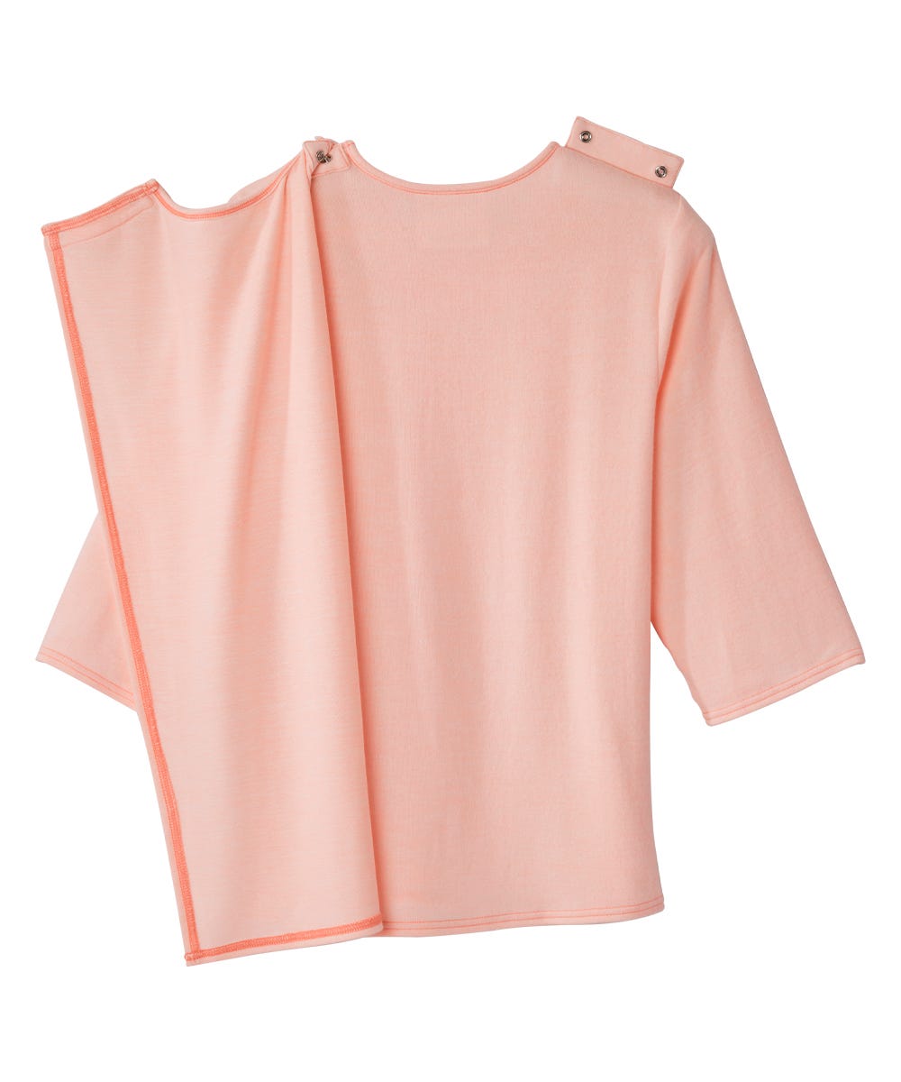 Women's Open Back 3/4 Sleeve Soft Knit Top
