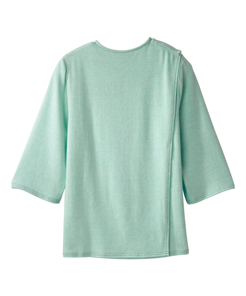 Women's Open Back 3/4 Sleeve Soft Knit Top