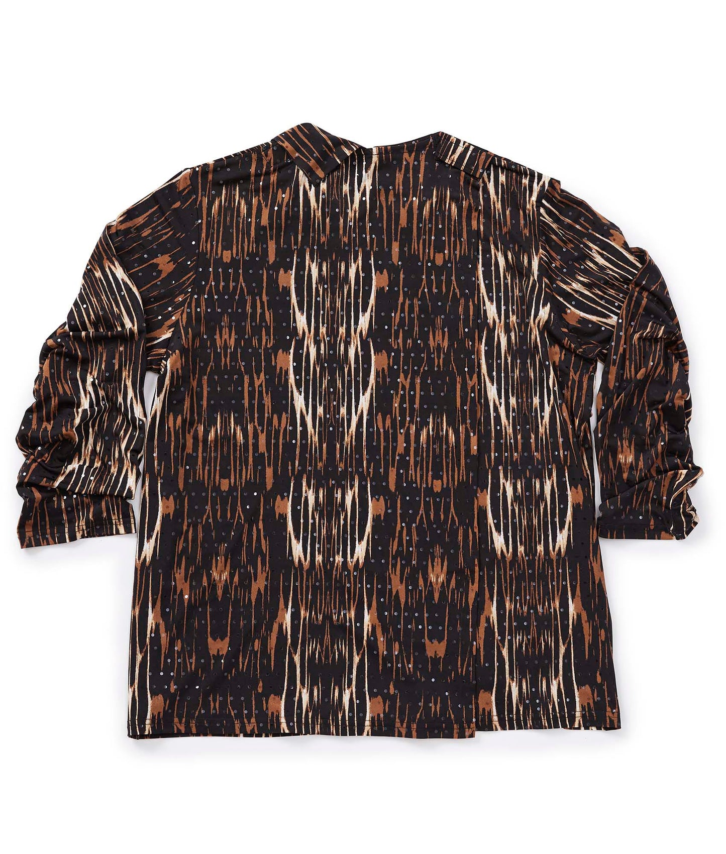 Women's Open Back 3/4 Sleeve Twofer Top