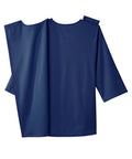 Women's Open Back 3/4 Length Sleeve Top with Embroidery - Silverts 62