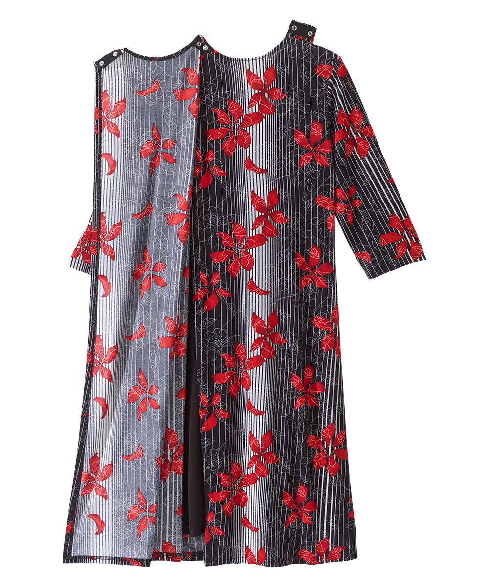 Women's Open Back Twofer Dress - Clearance