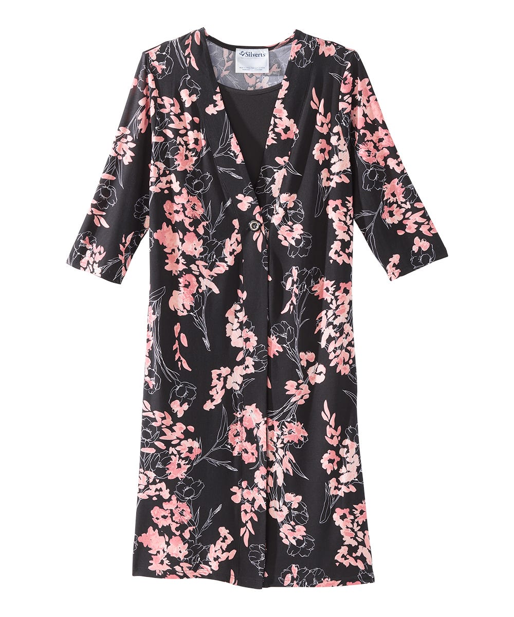 Women's Open Back Twofer Dress