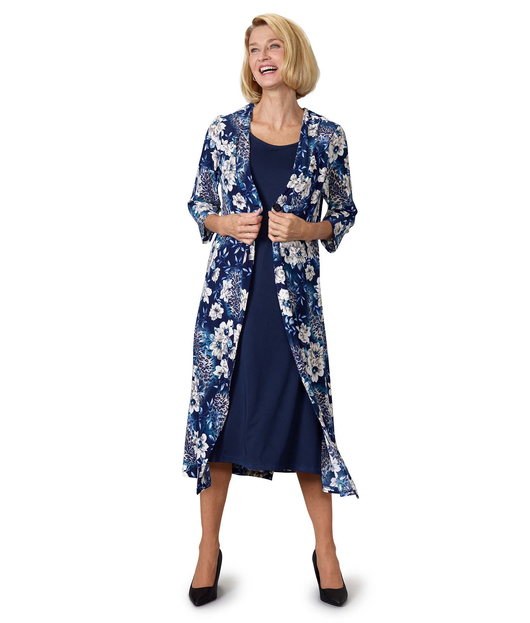 Women's Open Back Twofer Dress - Clearance