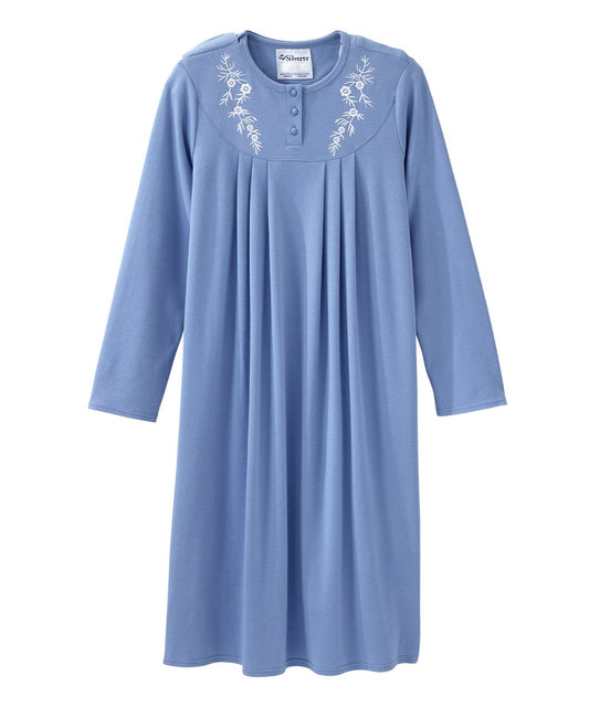Women's No Peek Hospital & Home Care Long Sleeve Gown - Clearance