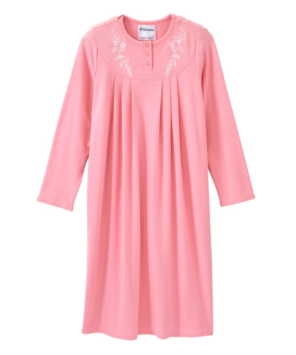 Women's No Peek Hospital & Home Care Long Sleeve Gown