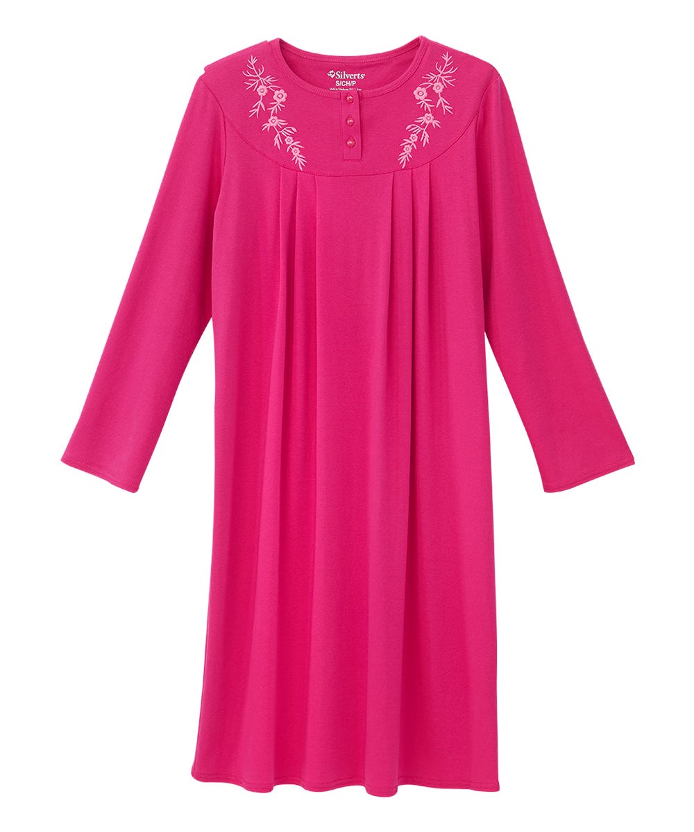 Women's No Peek Hospital & Home Care Long Sleeve Gown