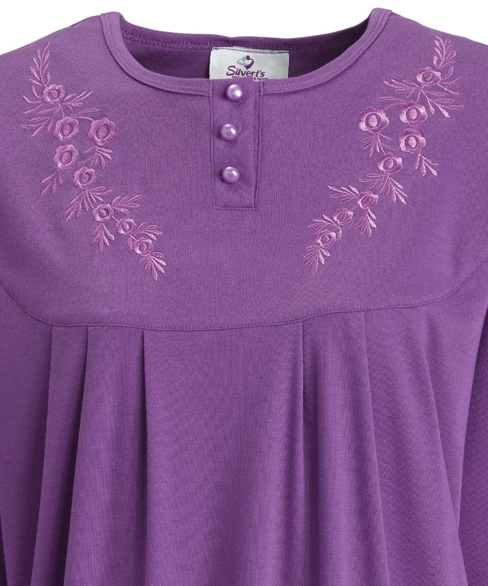 Women's No Peek Hospital & Home Care Long Sleeve Gown