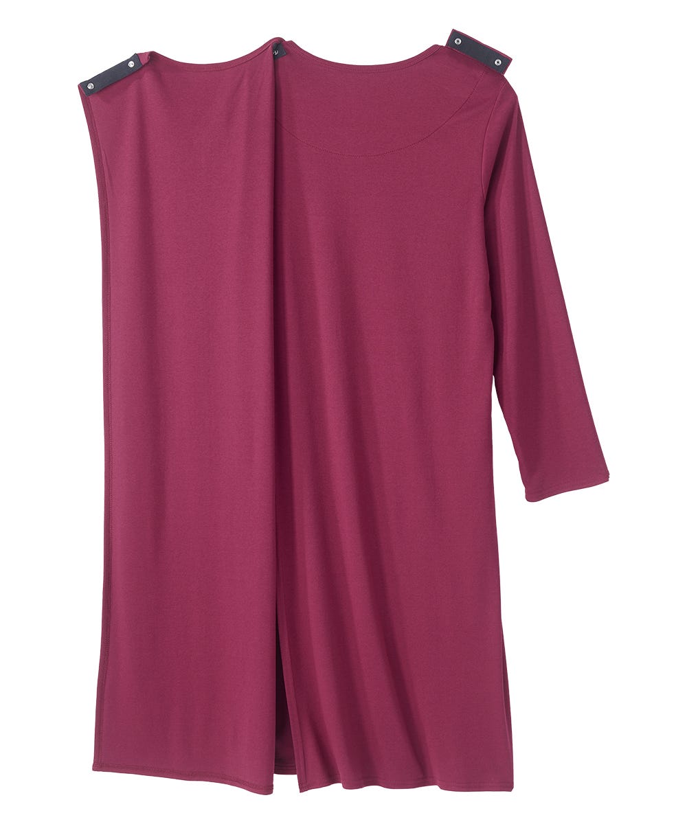 Women's No Peek Hospital & Home Care Long Sleeve Gown - Cosmic Cobalt | (sv2455) / 3XL Women's No Peek Hospital & Home Care Long Sleeve Gown - Cosmic Cobalt | (sv2455) / 3XL