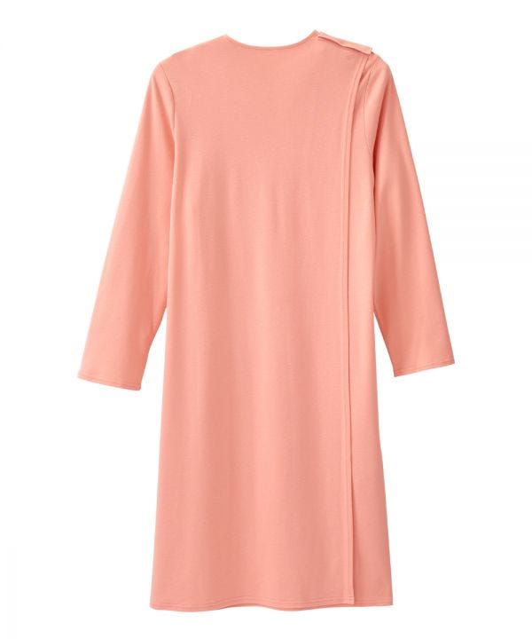 Women's No Peek Hospital & Home Care Gown with Lace Neckline