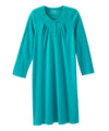 Women's No Peek Hospital & Home Care Gown with Lace Neckline - Clearance
