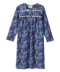 Women's No Peek Open Back Flannel Nightgown - Silverts 45