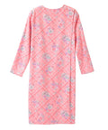 Women's No Peek Open Back Flannel Nightgown - Silverts 52