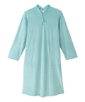 Women's Open Back Plush Nightgown with Zip Front
