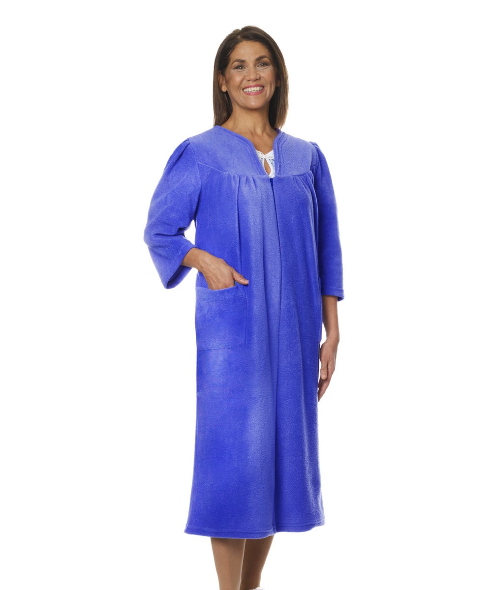 Womens Adaptive Fleece Housecoat