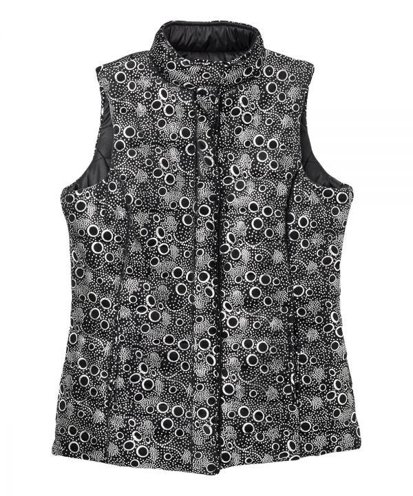 Women's Reversible Magnetic Snap Front Puffer Vest - Clearance
