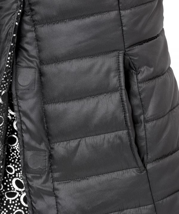 Women's Reversible Magnetic Snap Front Puffer Vest