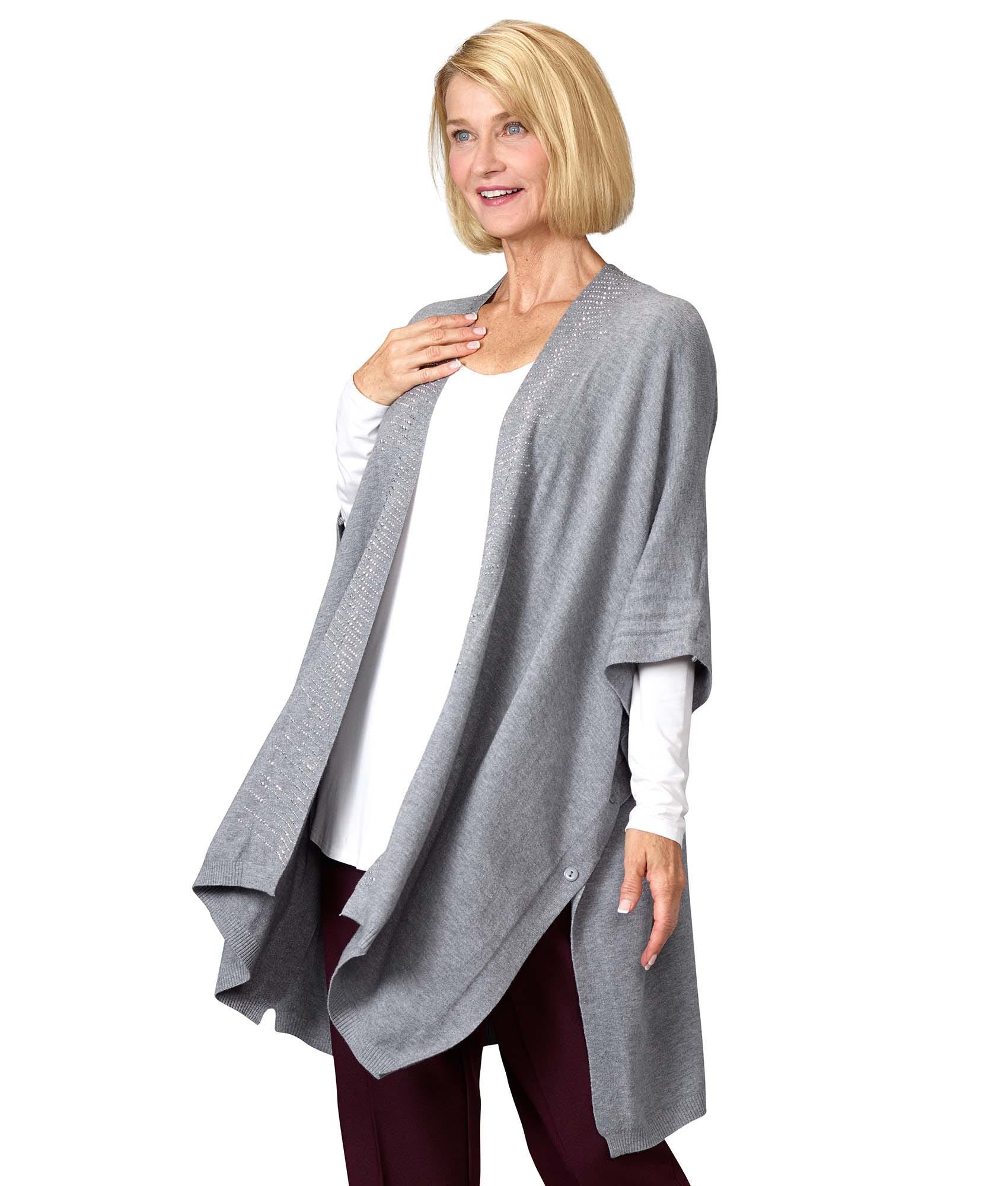 Women's 3-in-1 Poncho, Shawl & Scarf
