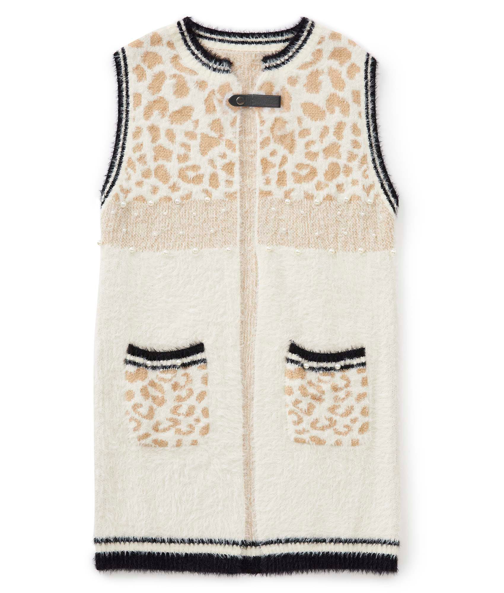 Women's Sweater Vest with Magnetic Snap