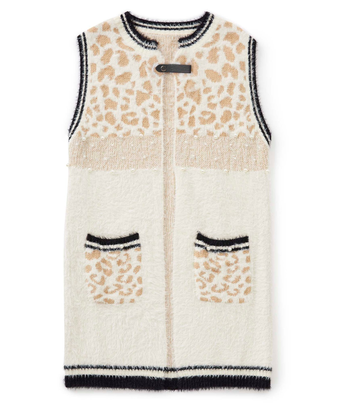 Women's Sweater Vest with Magnetic Snap