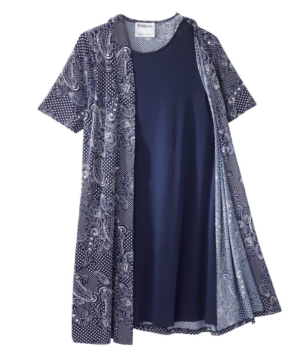 Women's Adaptive Open Back Stylish Twofer Dress