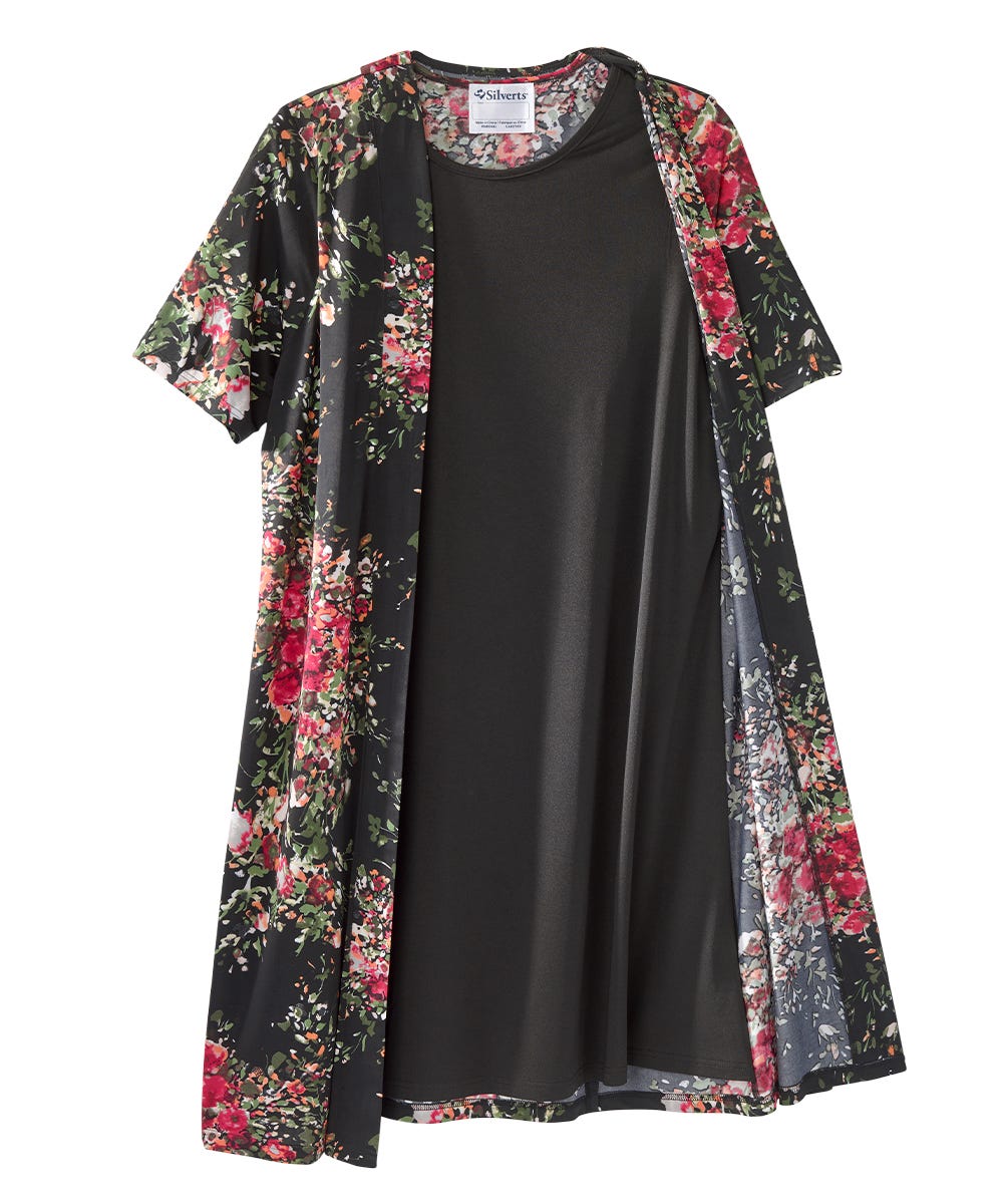 Women's Adaptive Open Back Stylish Twofer Dress