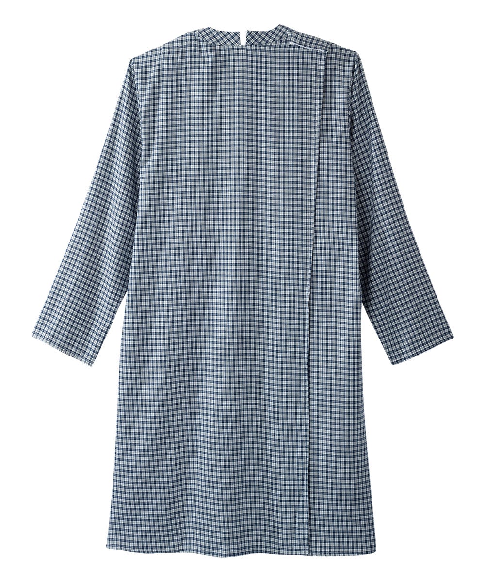 Men's Open Back No Peek Flannel Nightgown