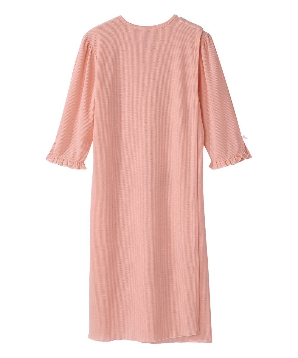 waffle knit sleep dress Ekouaer Womens Nightgown Waffle Knit Long Sleeve Nightgown Sleep shirts Night Dress for Women Blue S at Amazon Women's Clothing store