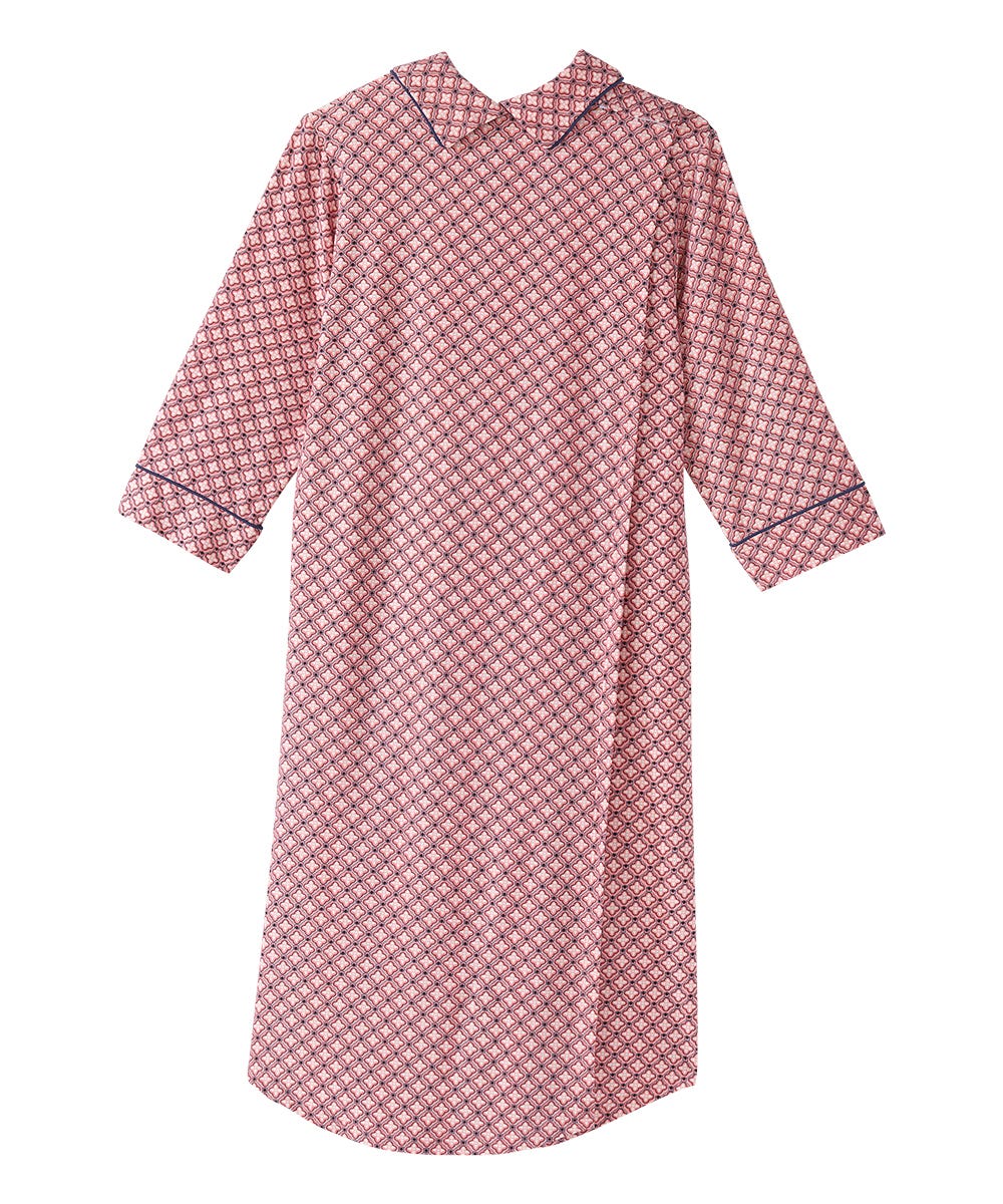 Women's Open Back Collared Nightgown