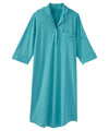 Women's Open Back Collared Nightgown