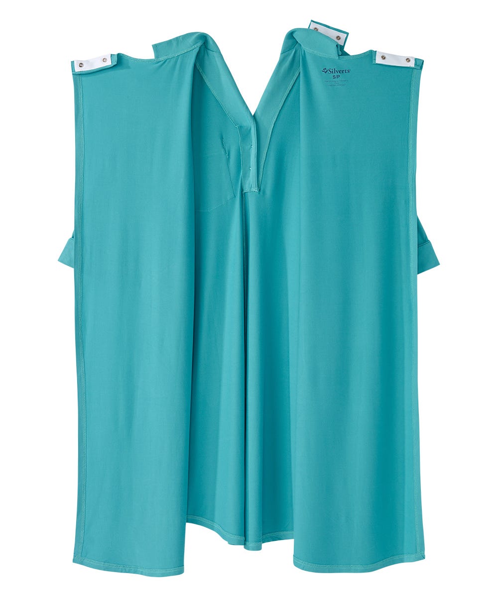 Women's Open Back Collared Nightgown