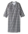 Men's Open Back Collared Nightgown