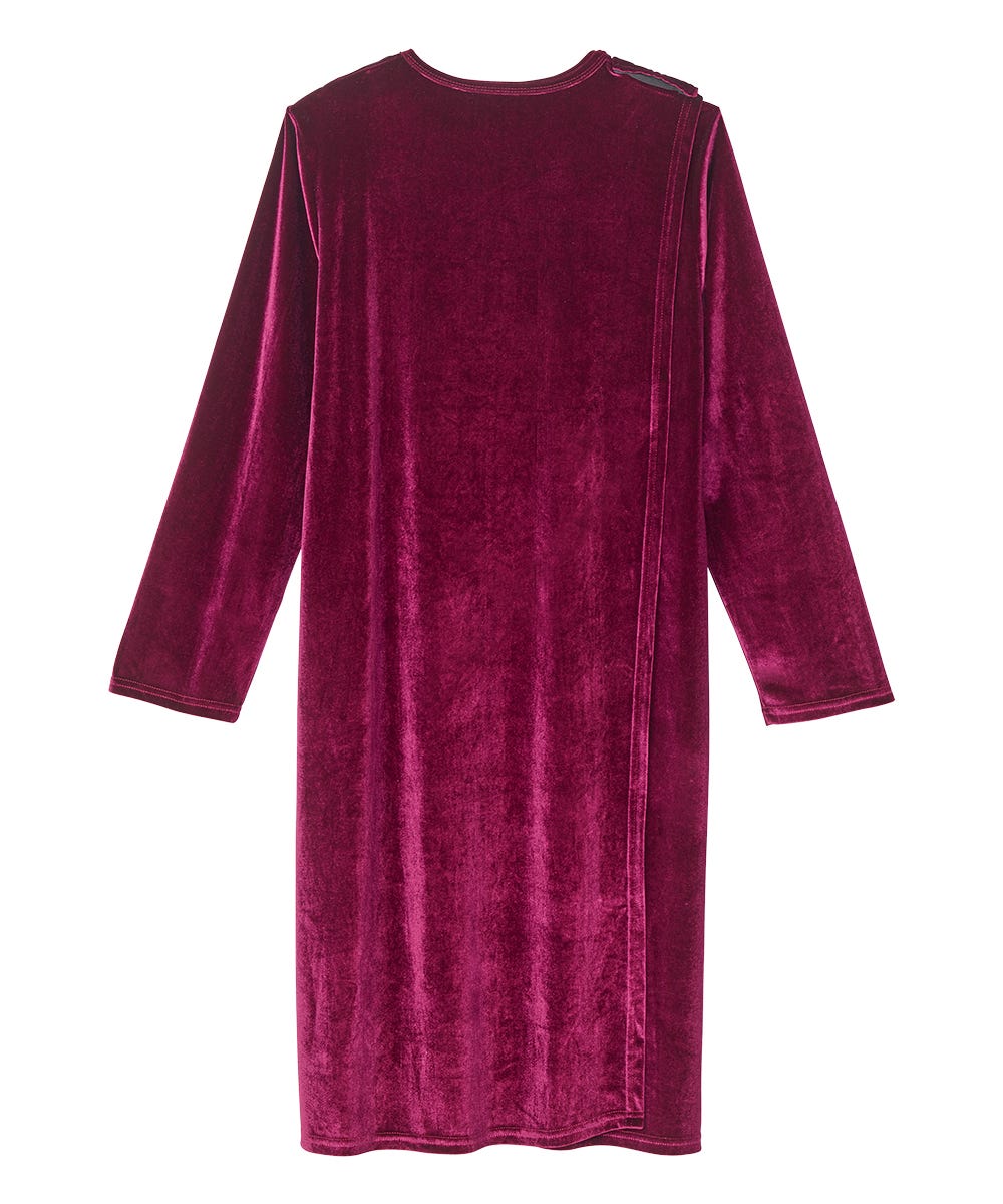 Women's Open Back Velvet Dress