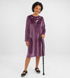 Women's Open Back Velvet Dress