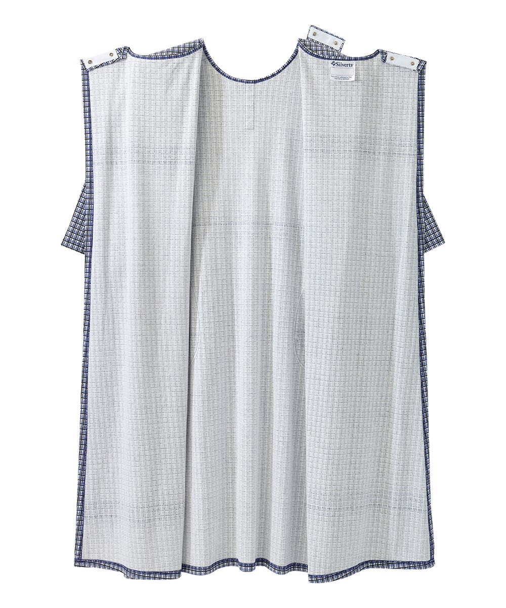 Men's Open Back Henley Nightgown