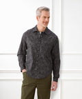 Men's Self Dressing Magnetic Buttons Dress Shirt
