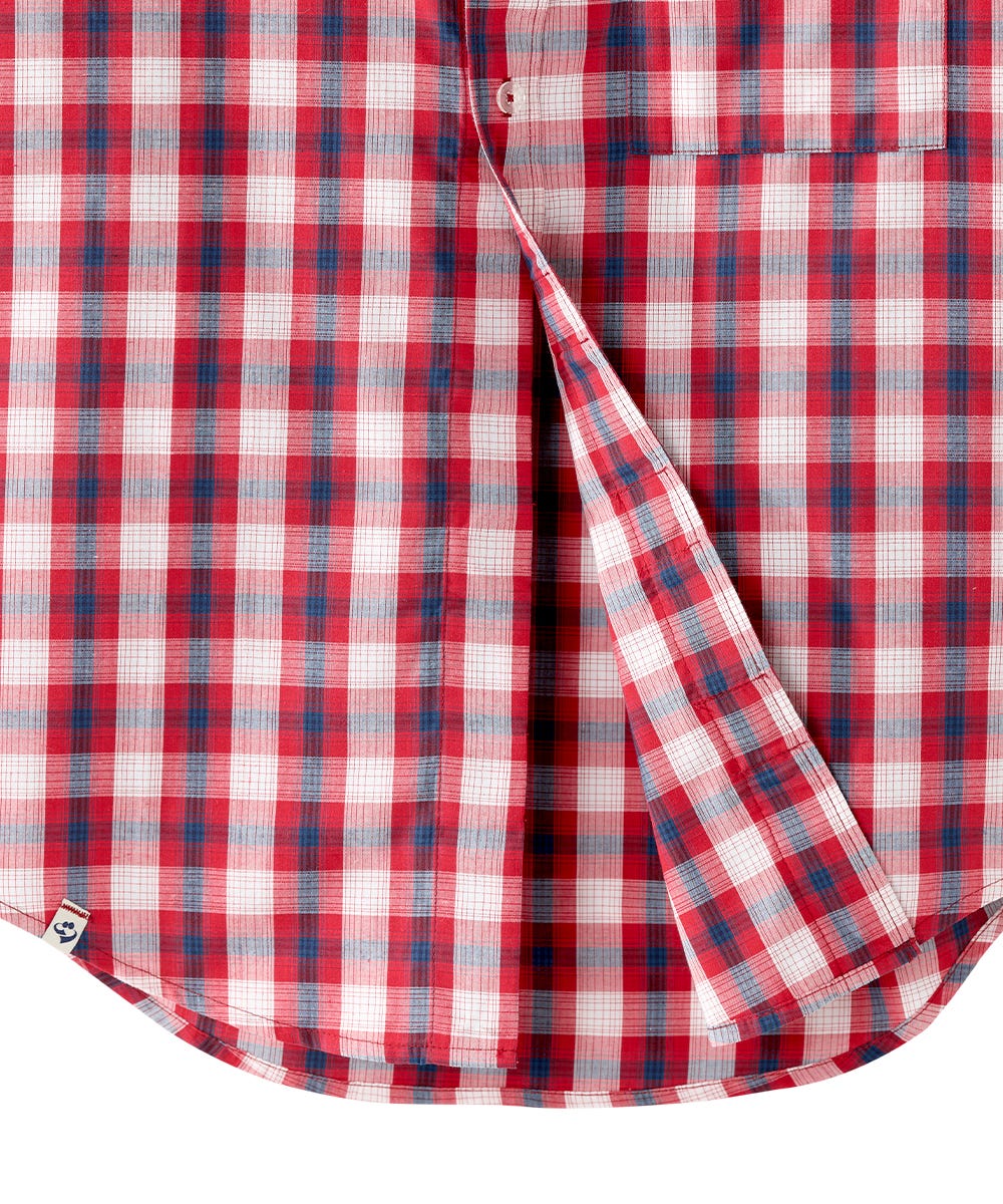 Magnetic Buttons Mens Short Sleeve Shirt