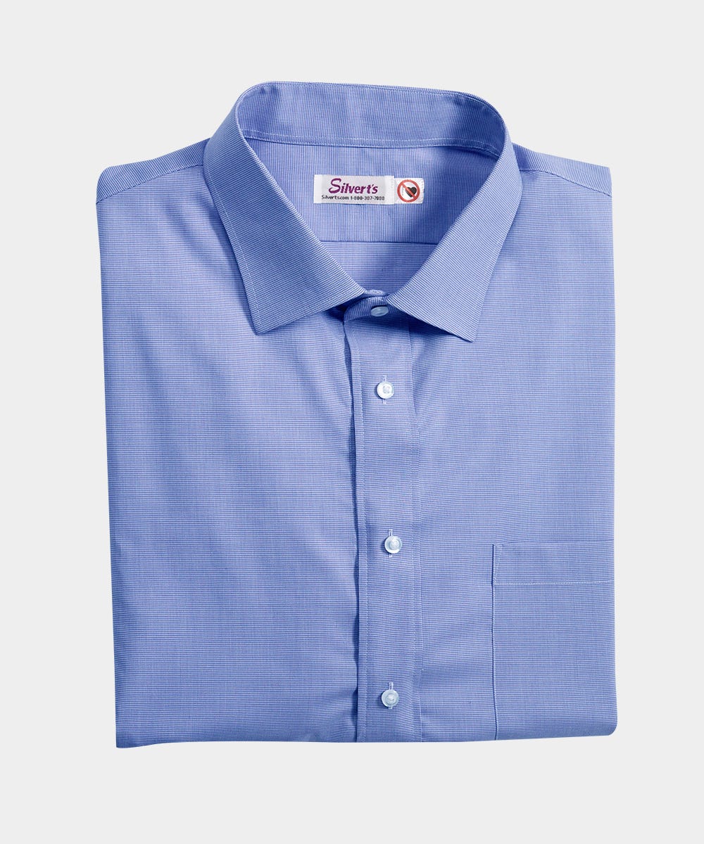 Magnetic Buttons Mens Short Sleeve Shirt