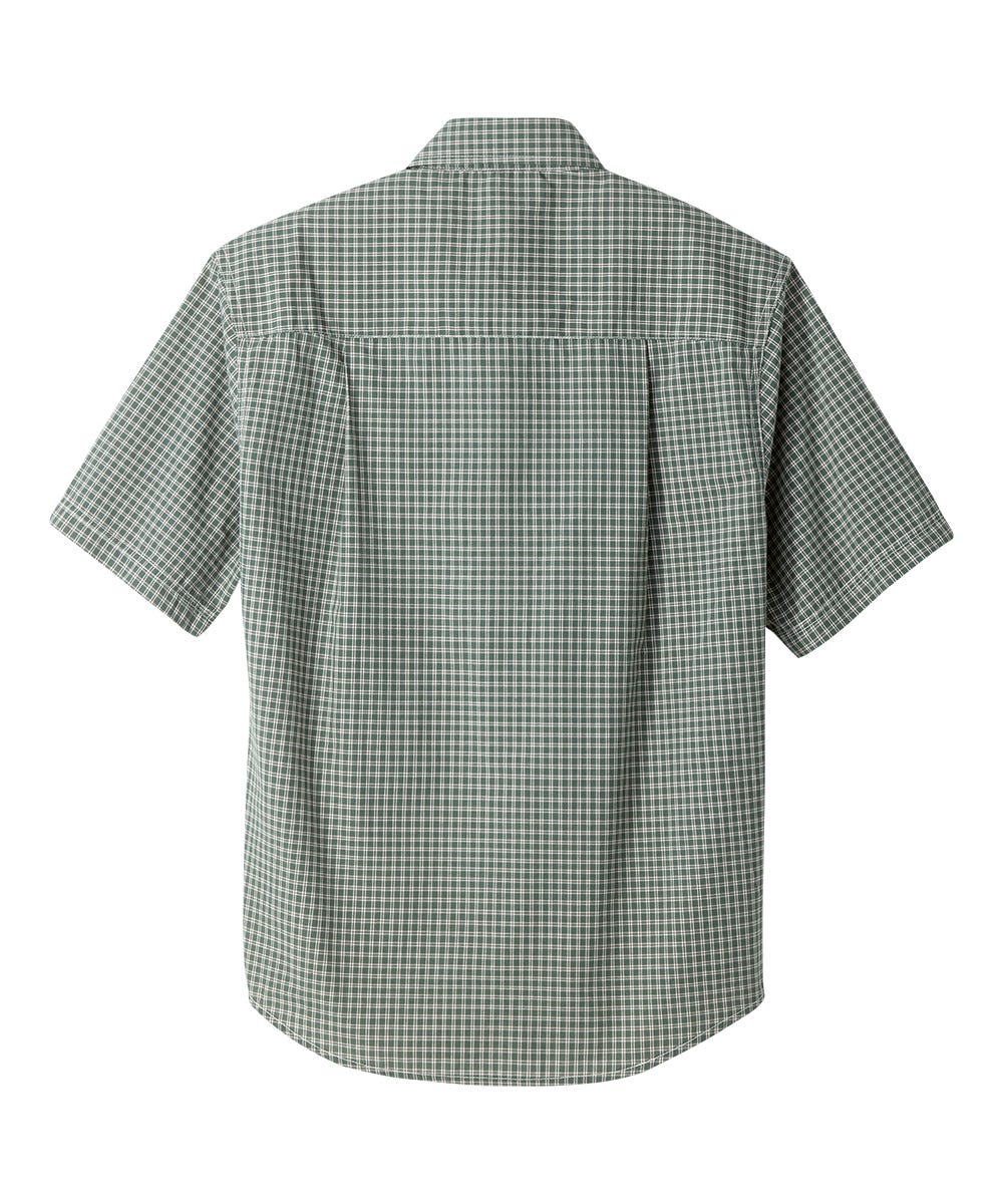 Magnetic Buttons Mens Short Sleeve Shirt