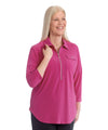 Women's Zip-Front Top for Self-Dressing